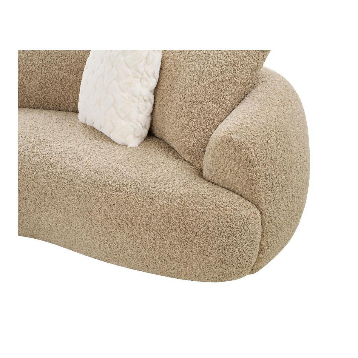 SOFA, Dorte, Stühle Braun, Polyester, 302 x 134 x 69 cm - Braun, Textil (302/69/134cm) - ebuy24