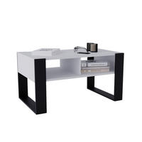 COUCHTISCH Kora92 92/45/53,6 - Schwarz/Weiß, Holzwerkstoff (54/92/45cm) - RAUMHIRSCH FURNITURE