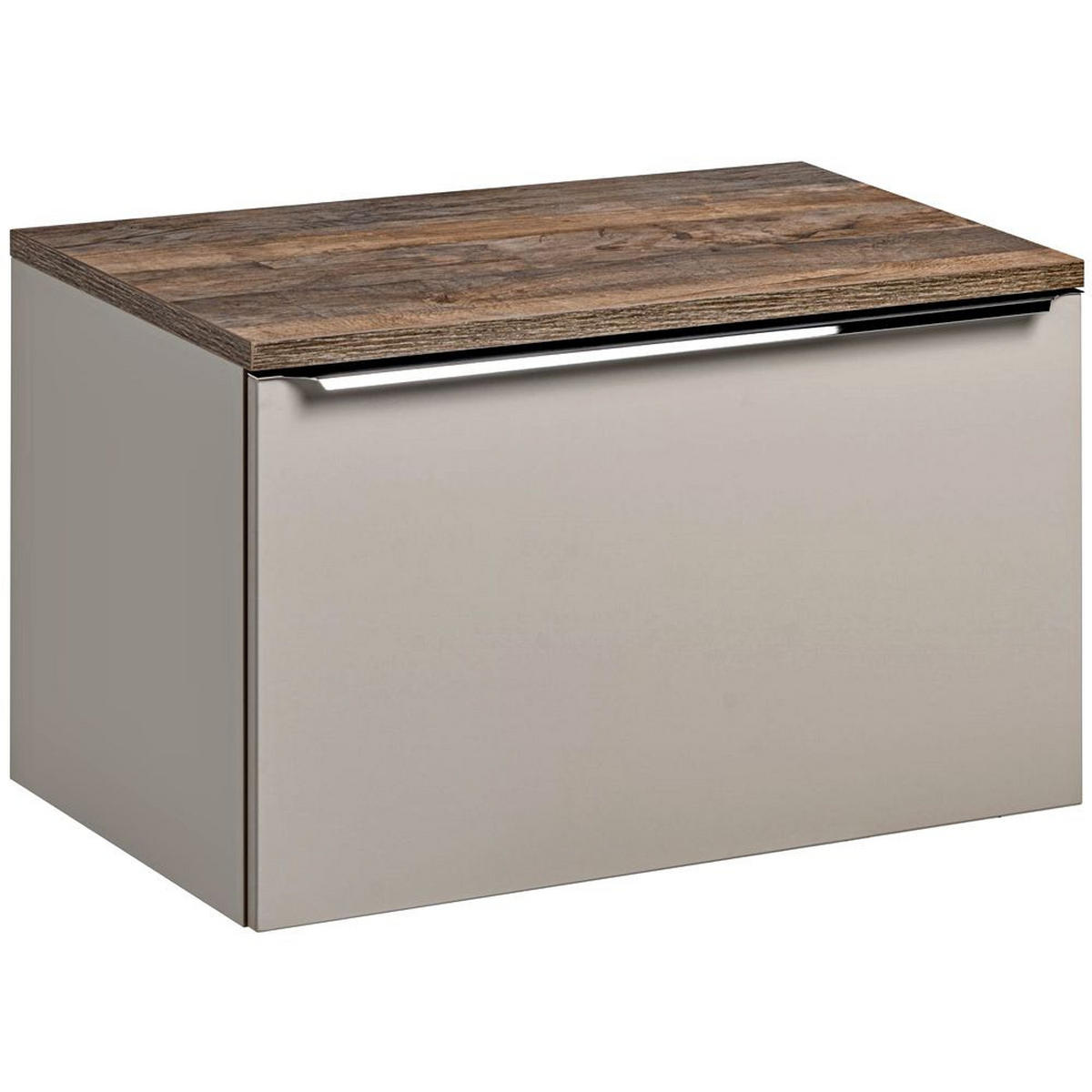 WASCHBECKENSCHRANK Puebla-56 - Beige, Holzwerkstoff (80/49/46cm) - Lomado