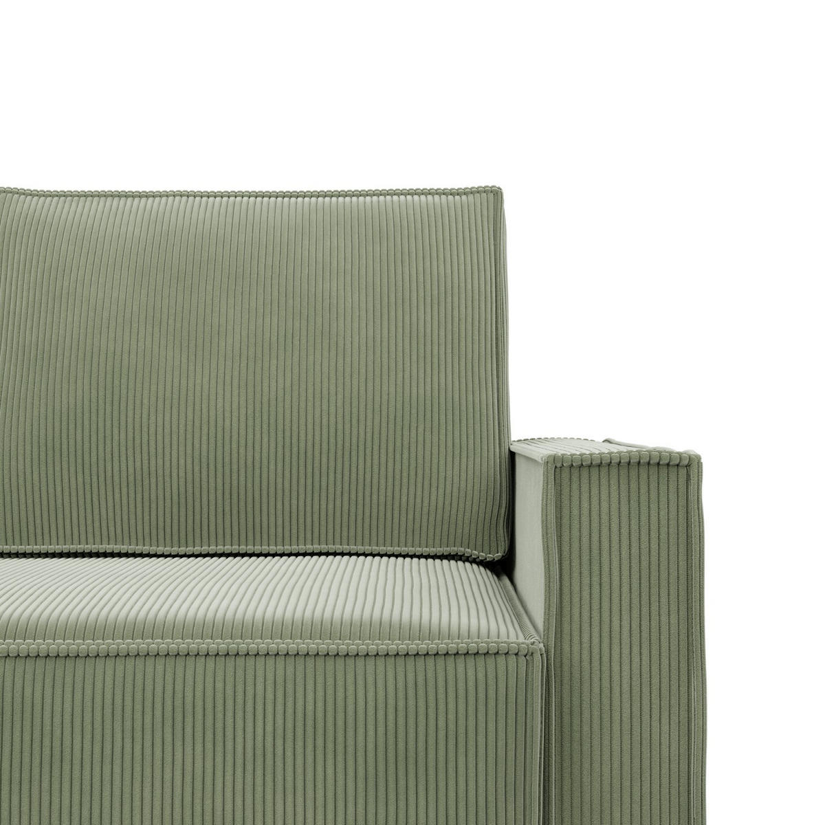 SOFA 3-SITZER MIT SCHLAFFUNKTION NOTO Grün - Grün, Textil (95/92/220cm) - Mebligo