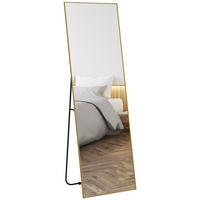 STANDSPIEGEL DE-17926 50x160 cm mit 3-in-1 Nutzung Gold - Goldfarben, Glas (50/160/4cm) - ComfortXL