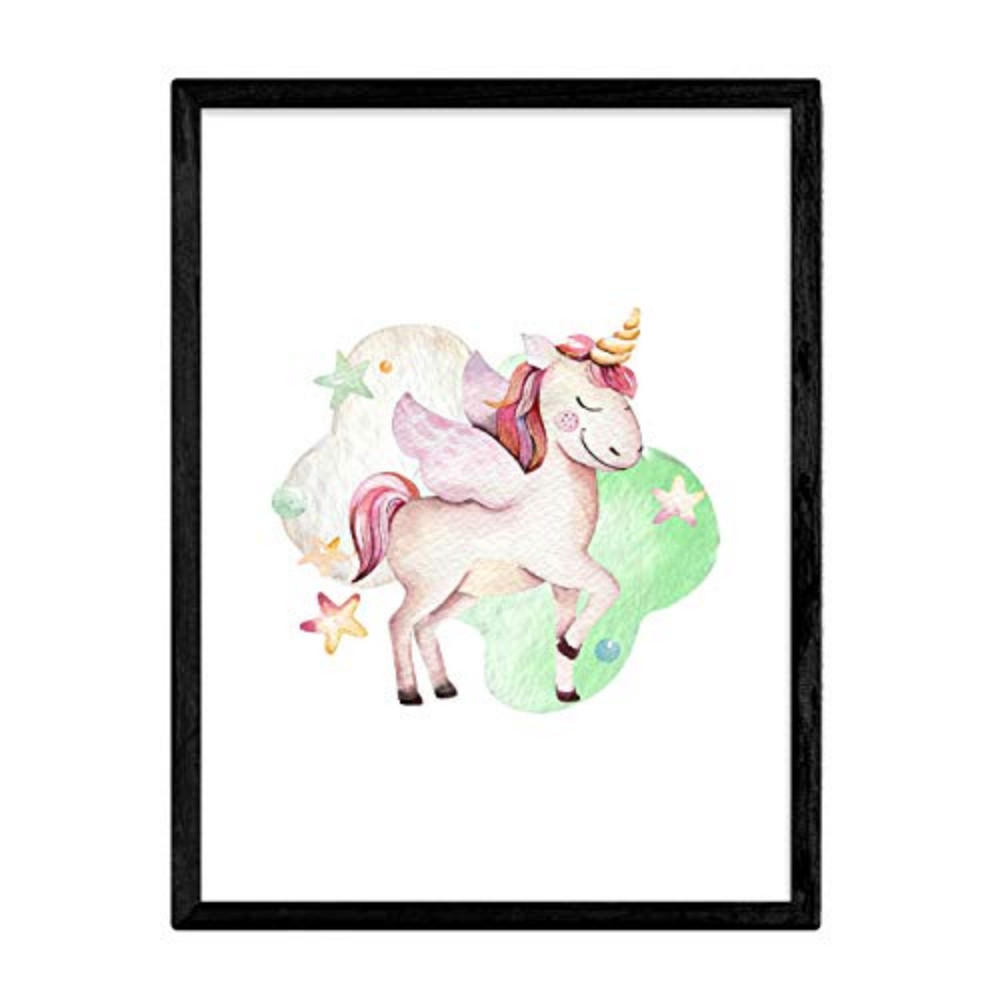 POSTER Kids – Unicorn A3 Rahmenlos - Klar, Papier (29.7/5/42cm) - Nacnic