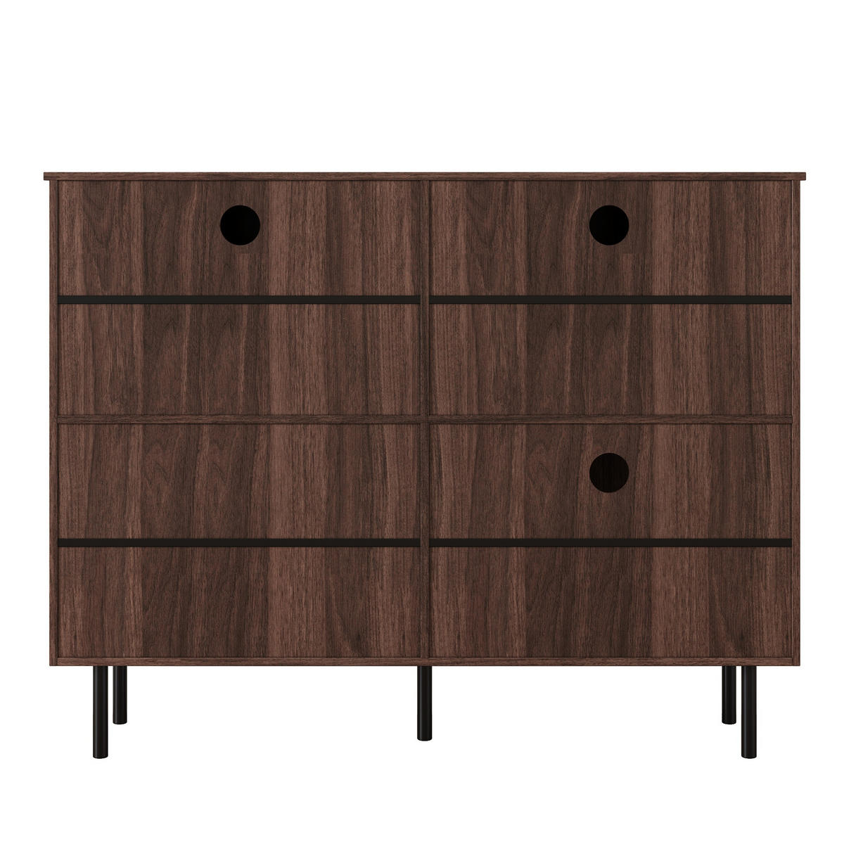 SCHUHSCHRANK aus Spanplatte 120x28x92cm in Walnussfarben mit Katzenspielzeug - Walnussfarben, Holzwerkstoff (120/92/28cm) - Modfu