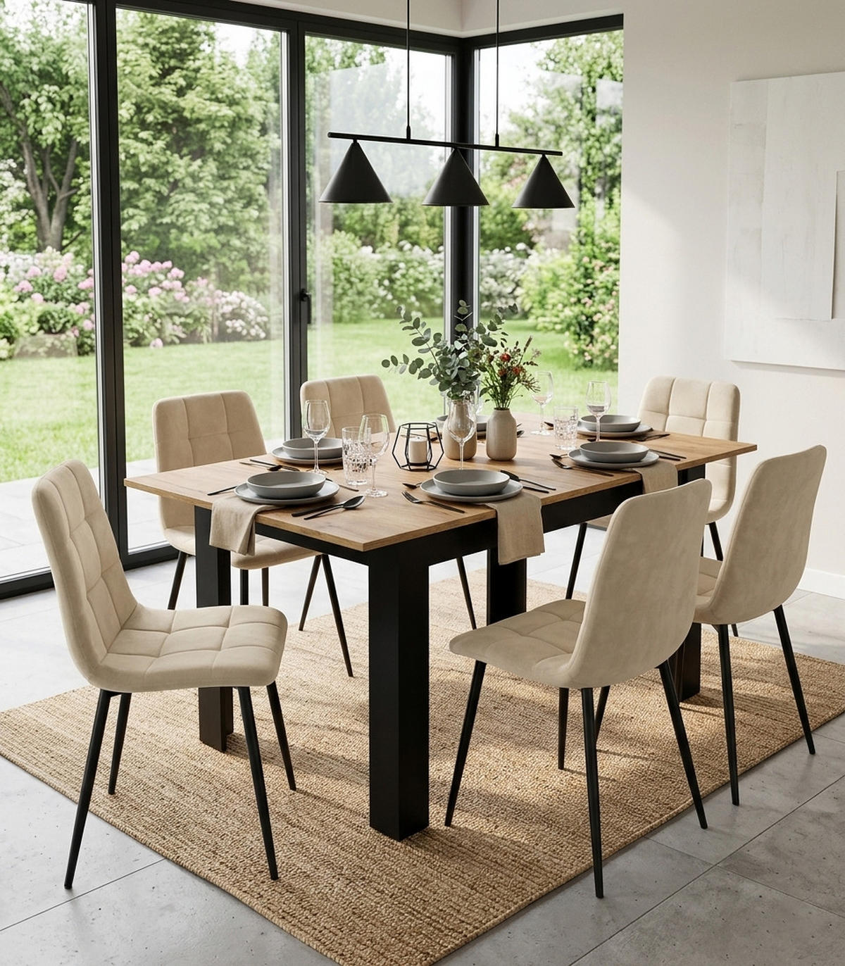 ESSTISCH ausziehbar Eiche - Eichefarben, Holzwerkstoff (160/80/75cm) - Mat-Haus