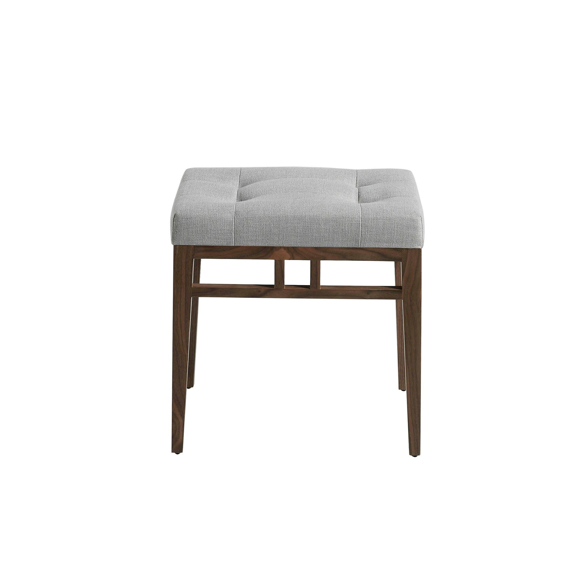 SITZBANK Walnuss Grau 48/36/46 cm - Walnussfarben/Grau, Textil (48/46/36cm) - ANGEL CERDA