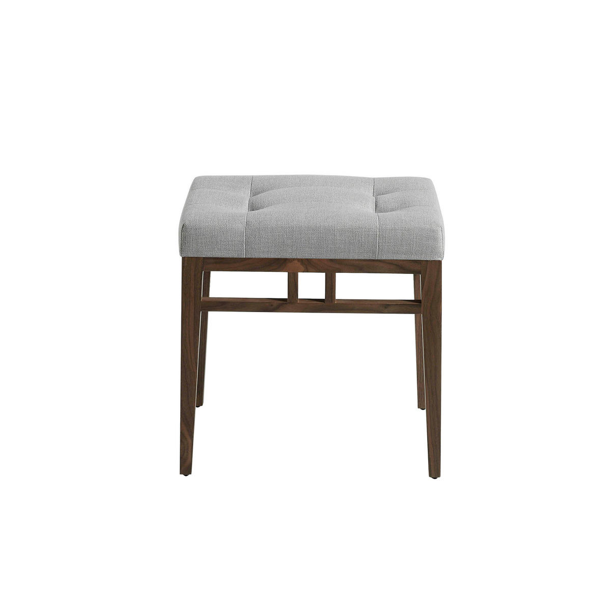 SITZBANK Walnuss Grau 48/36/46 cm - Walnussfarben/Grau, Textil (48/46/36cm) - ANGEL CERDA