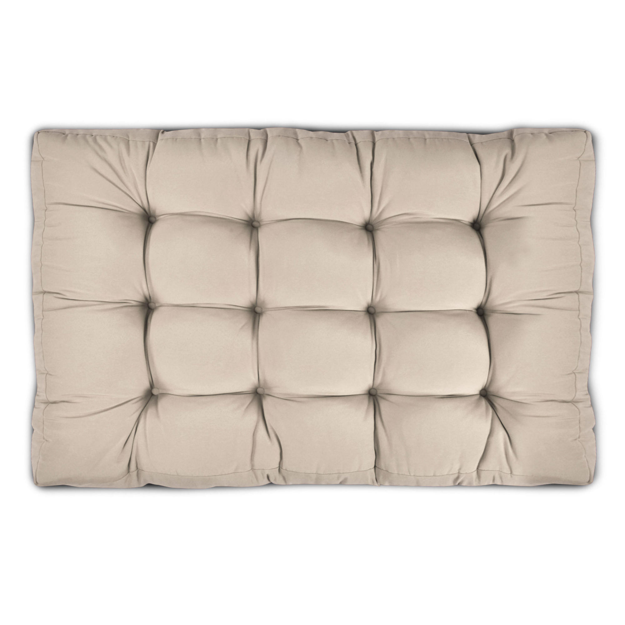 PALETTENKISSEN Eco Style Sitz 120/80/15 cm Natur - Beige, Textil (80/15/120cm) - Beautissu 