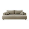 SCHLAFSOFA Ovo Beige Velours - Sandfarben, Textil (250/99/110cm) - Selsey