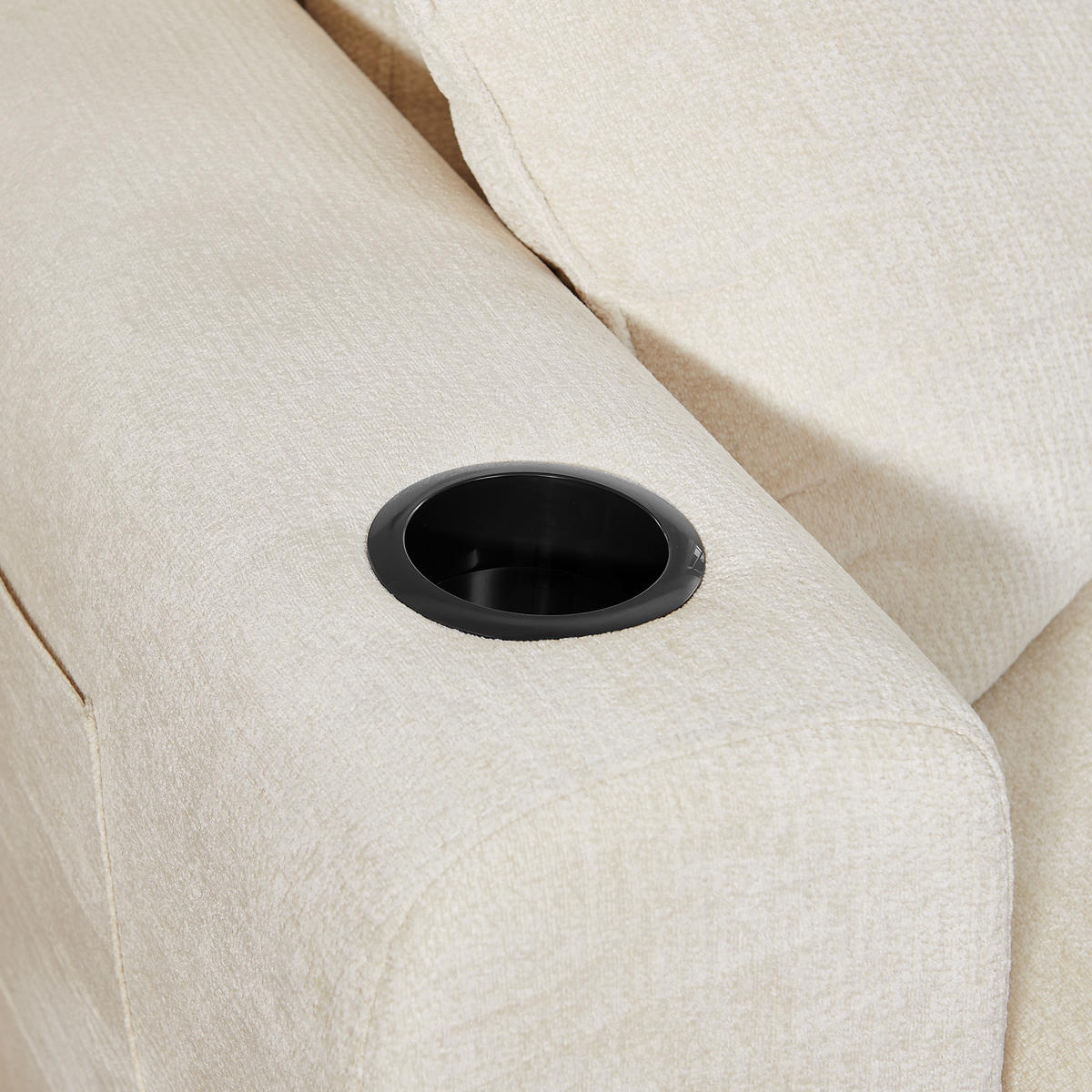 2-SITZER-SOFA DE-34622 mit USB-Ladefunktion Beige - Beige, Textil (100/89/220cm) - ComfortXL