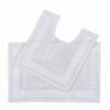 BADGARNITUR 2-tlg. Badematte & WC-Vorleger, 100% Baumwolle - Weiß, Textil (80/50cm) - Homescapes