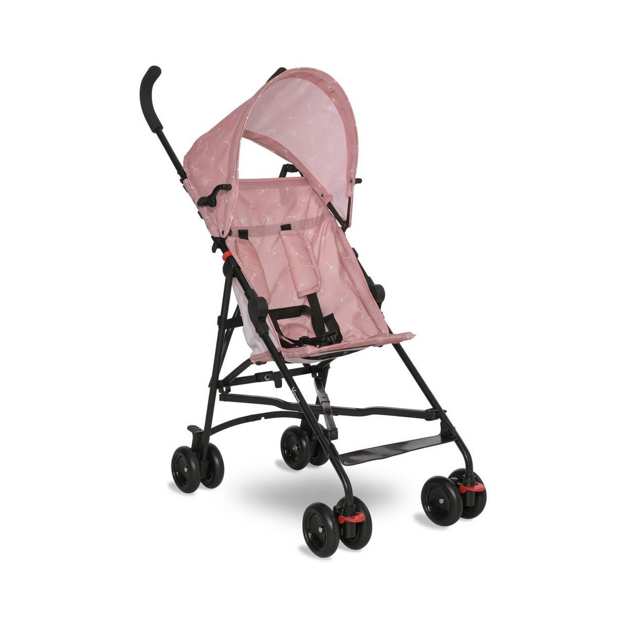 KINDERWAGEN Vaya rosa verstellbares Sonnendach, klappbar, Fußstütze - Rosa, Metall (80/41/97cm) - Lorelli