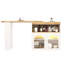 BARTISCH Weiß 138-193/39/105 cm - Weiß, Holz (39/138/105cm) - PANGIVO