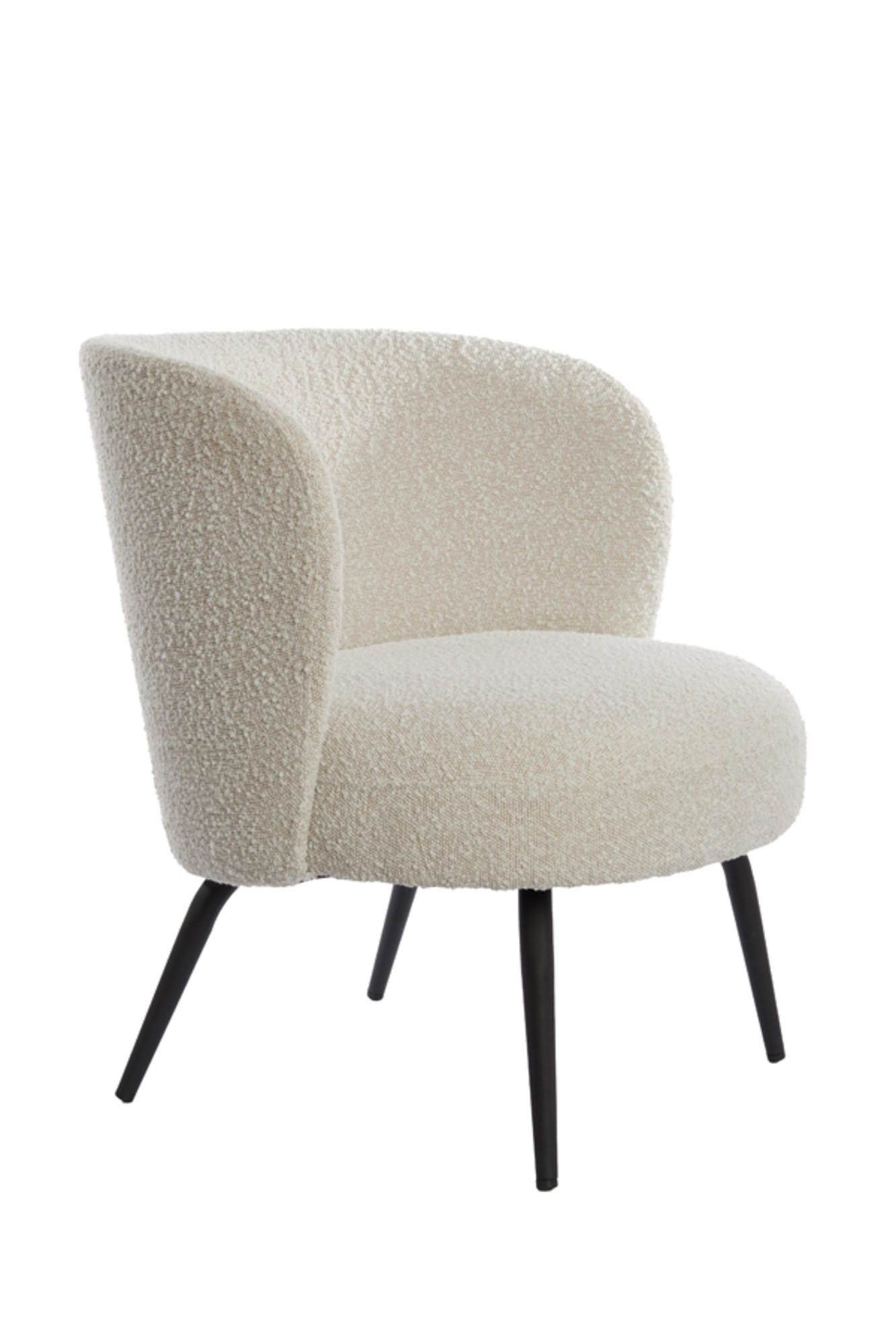 SESSEL Dieyda Braun 68/67/72 cm - Weiß, Textil (67/72/68cm) - Light & Living