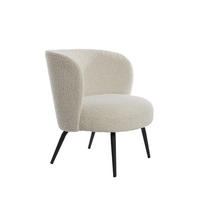 SESSEL Dieyda Braun 68/67/72 cm - Weiß, Textil (67/72/68cm) - Light & Living