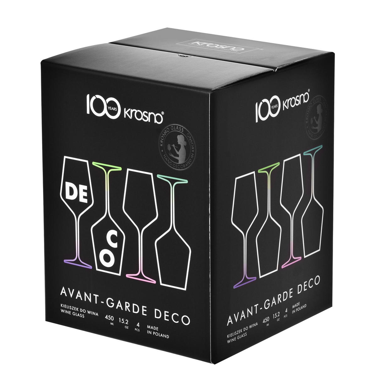 WEINGLÄSER, 4er-Set, 450 ml - Multicolor, Glas (0.45L) - Krosno Glass