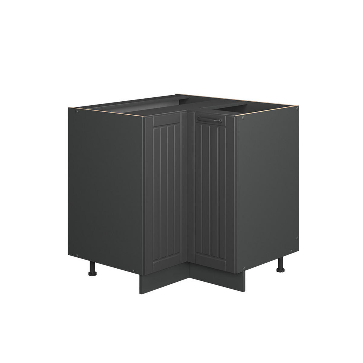 ROHOVÁ SKŘÍŇKA Fame-Line Tmavě šedá - tmavě šedá/antracitová, kompozitní dřevo (80.5/82/60cm) - Vicco