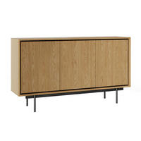 KOMODA Vidia Drvo - smeđa, drvni materijal (149.6/85/38cm) - Petits-meubles