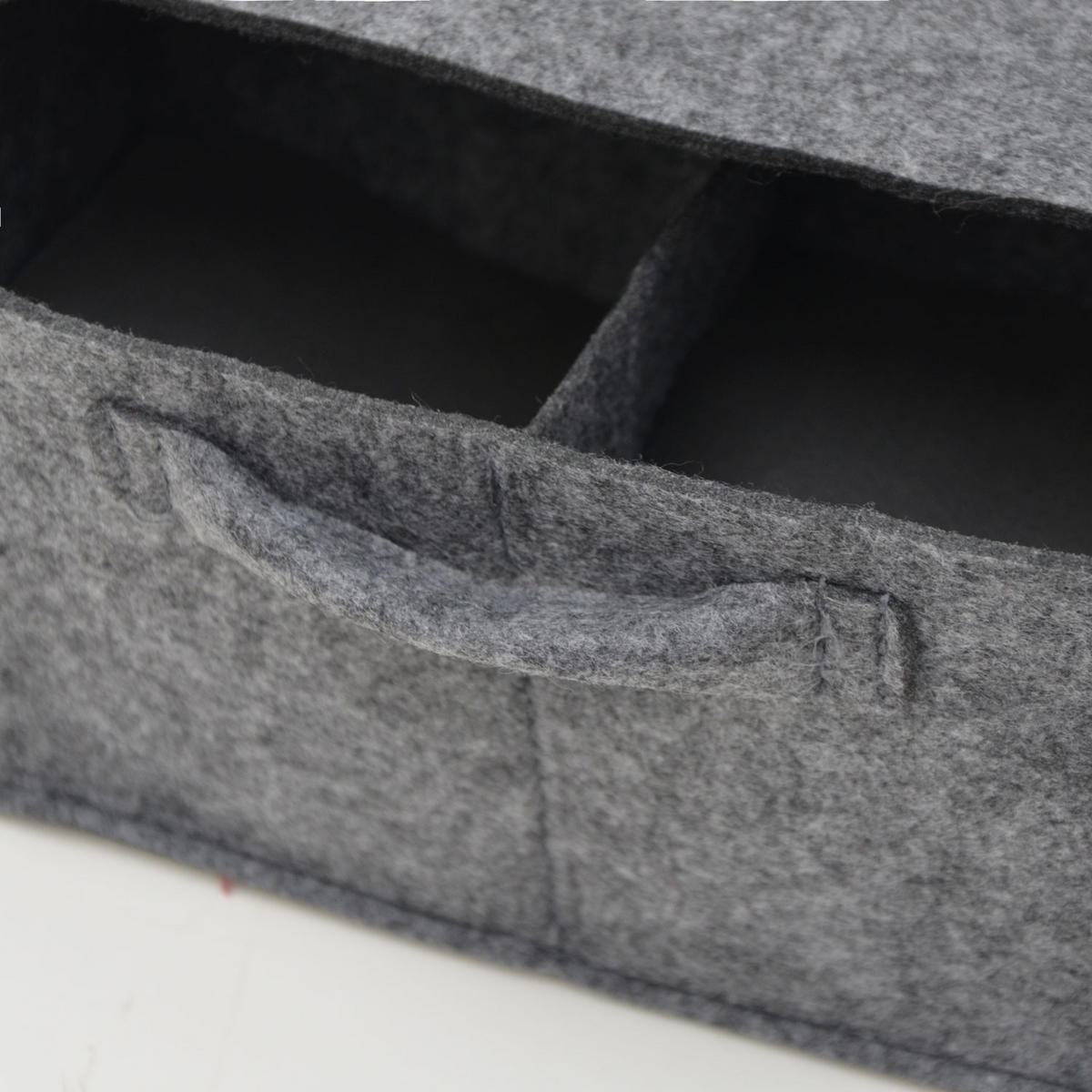 TASSENHALTER - ca. 28 x 21 x 11,5 cm - aus Filz - Grau, Kunststoff (21/11.5/28cm) - Dunedesign