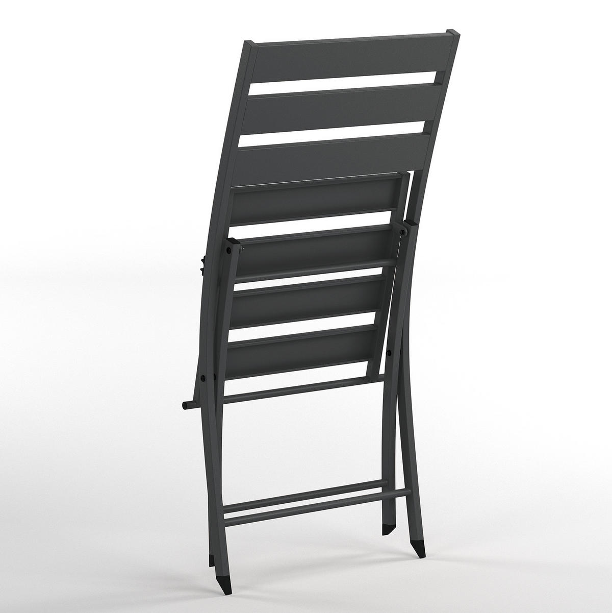 KLAPPSTUHL - 2er-Set - Stahl - Anthrazit, Metall (45/83/55cm) - home24