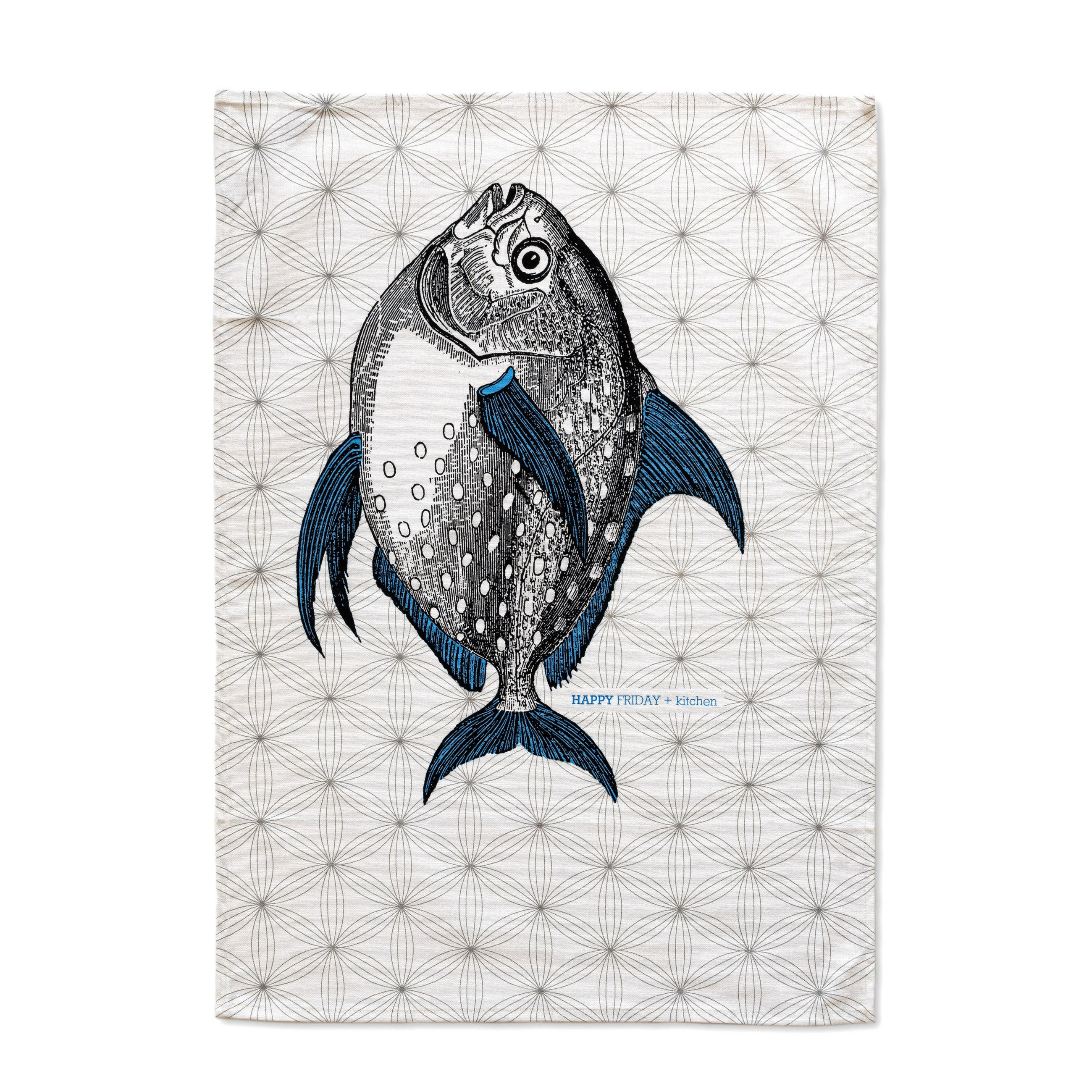 GESCHIRRTUCH (2 tlg) fish 70x50 cm mehrfarbig - Multicolor, Textil (70/50cm) - Happy Friday