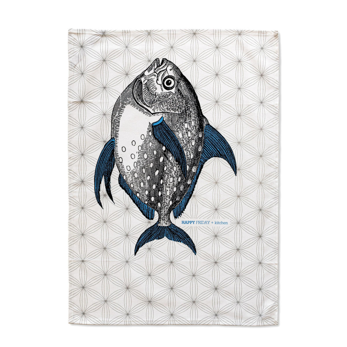 GESCHIRRTUCH (2 tlg) fish 70x50 cm mehrfarbig - Multicolor, Textil (70/50cm) - Happy Friday