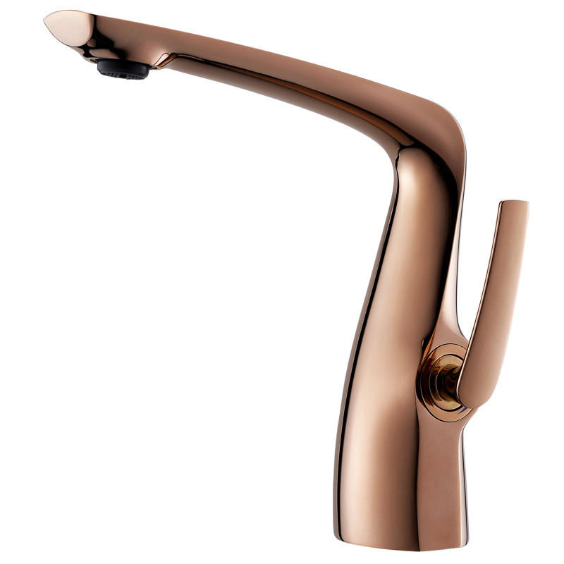BADEZIMMERARMATUR, 18 cm hoch, Roségold - Roségold, Metall (30/10/20cm) - Vallsero