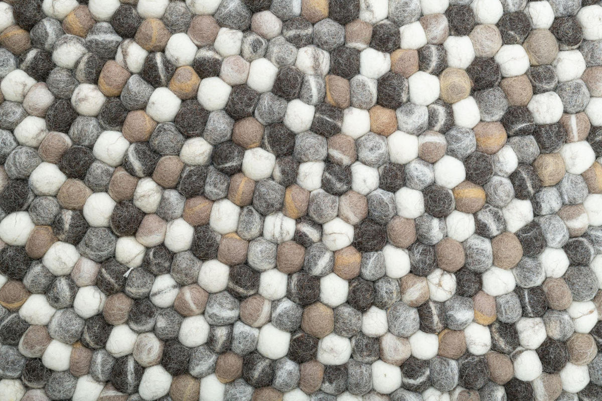 FILZTEPPICH Felty 120x120 cm - Naturfarben, Textil (120/120cm) - THEKO