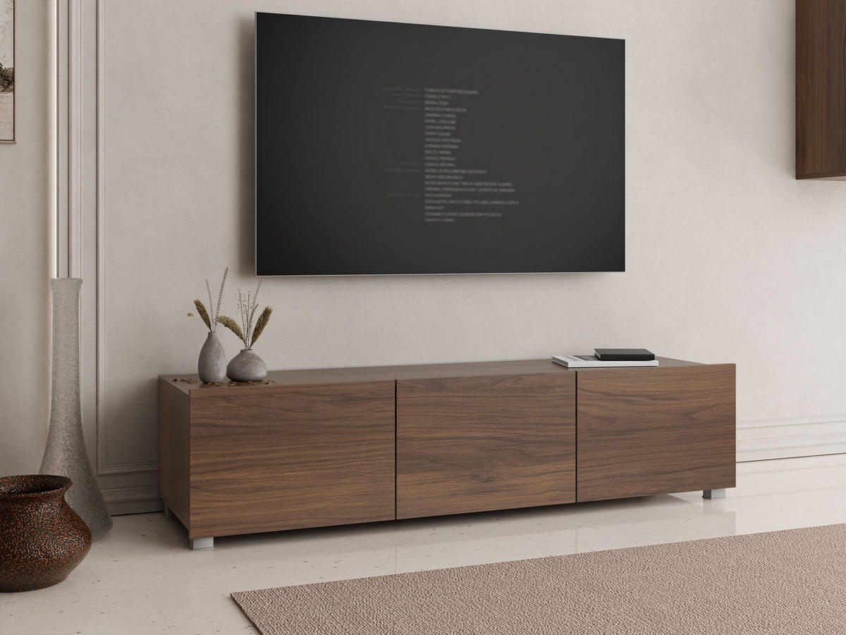 TV-LOWBOARD Calabrini 150 04 - Nussbaumfarben, Holzwerkstoff (150/37/43cm) - MIRJAN24