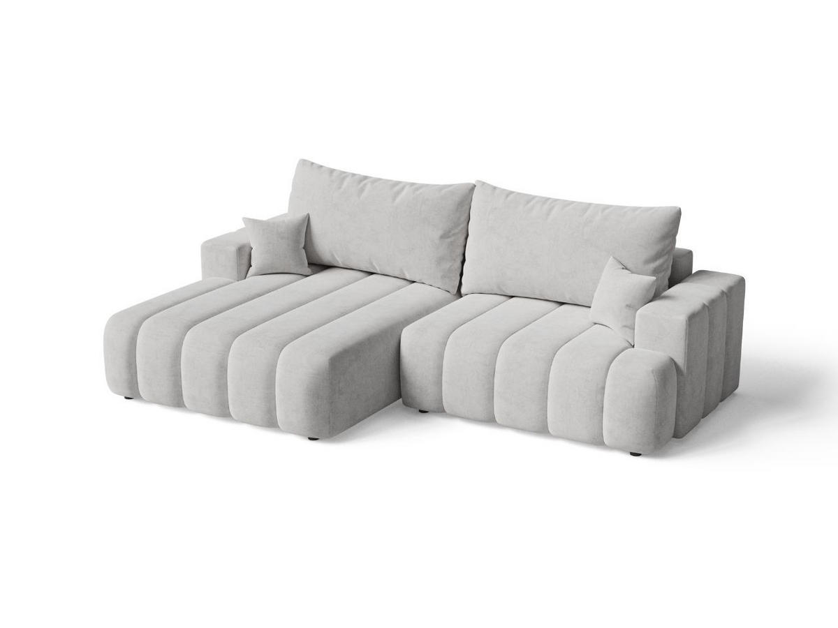 ECKSOFA Caleo Grau Links - Grau, Holz/Textil (270/170cm) - Graingold