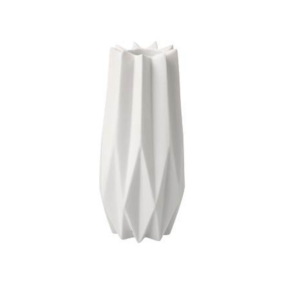 KERZENHALTER Polygono Star, Biskuitporzellan, Biskuit weiß, H 12.5 cm - Weiß, Keramik (6/12.5/6cm) - Goebel