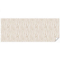 TAPETE - Abstrakt - Zebra - Beige - 500x200 cm - Beige, Papier (500/200cm) - OnlyWow