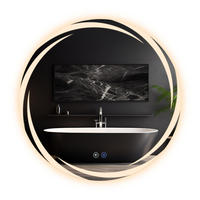 BADSPIEGEL Modern Jannikw 80/80/2.4 cm - Alufarben, Metall (80/80/2.4cm) - ZMH