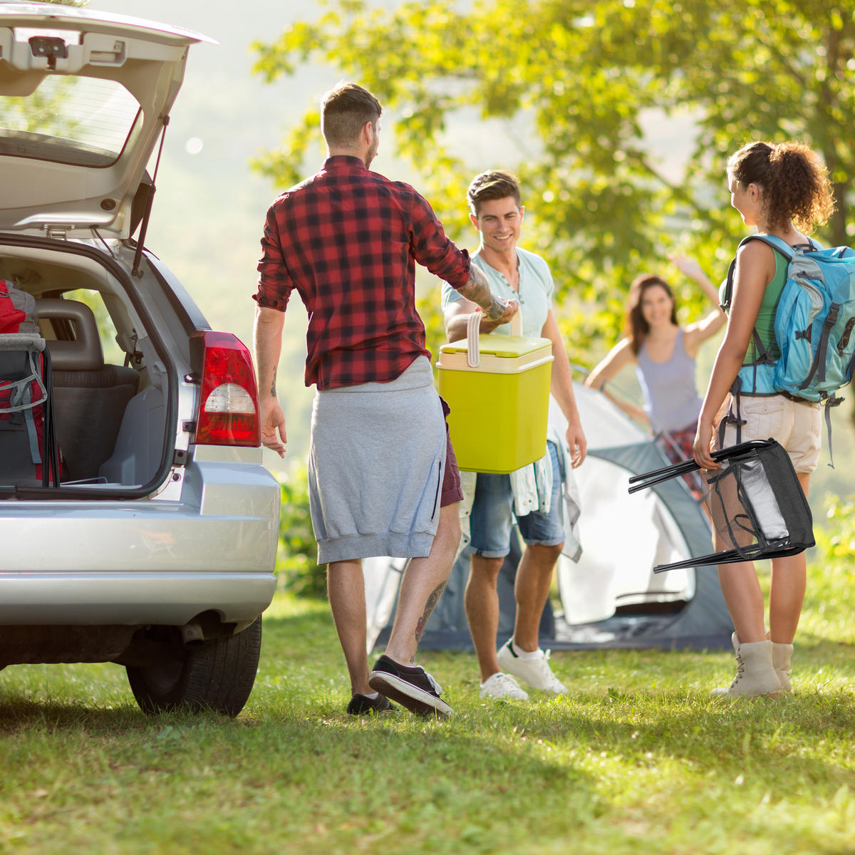 KLAPPHOCKER - Schwarz, Textil/Metall (29/39/35cm) - Relaxdays