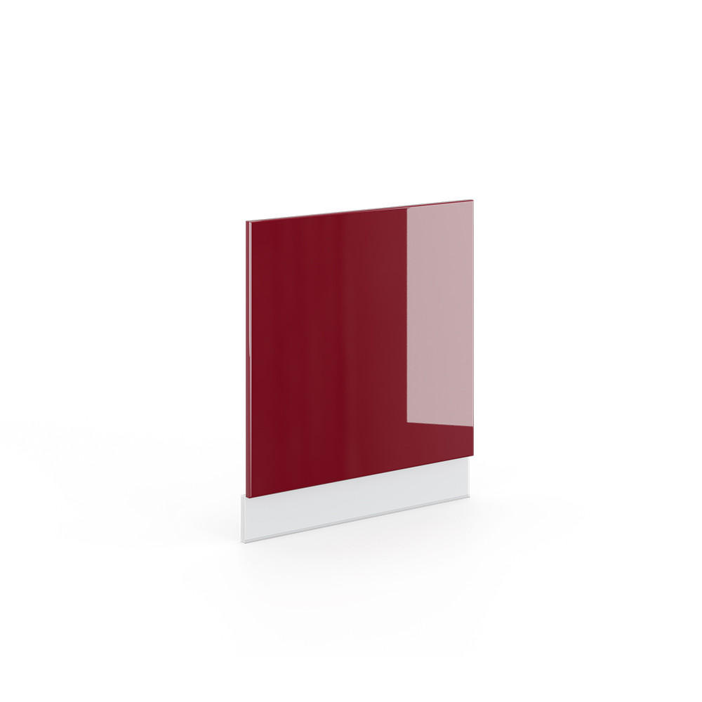 FRONTBLENDE Fame-Line Bordeaux Hochglanz 60 cm ohne AP - Bordeaux/Weiß, Holzwerkstoff (60/67.4/1.6cm) - Vicco