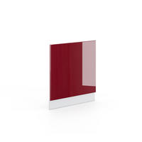 FRONTBLENDE Fame-Line Bordeaux Hochglanz 60 cm ohne AP - Bordeaux/Weiß, Holzwerkstoff (60/67.4/1.6cm) - Vicco