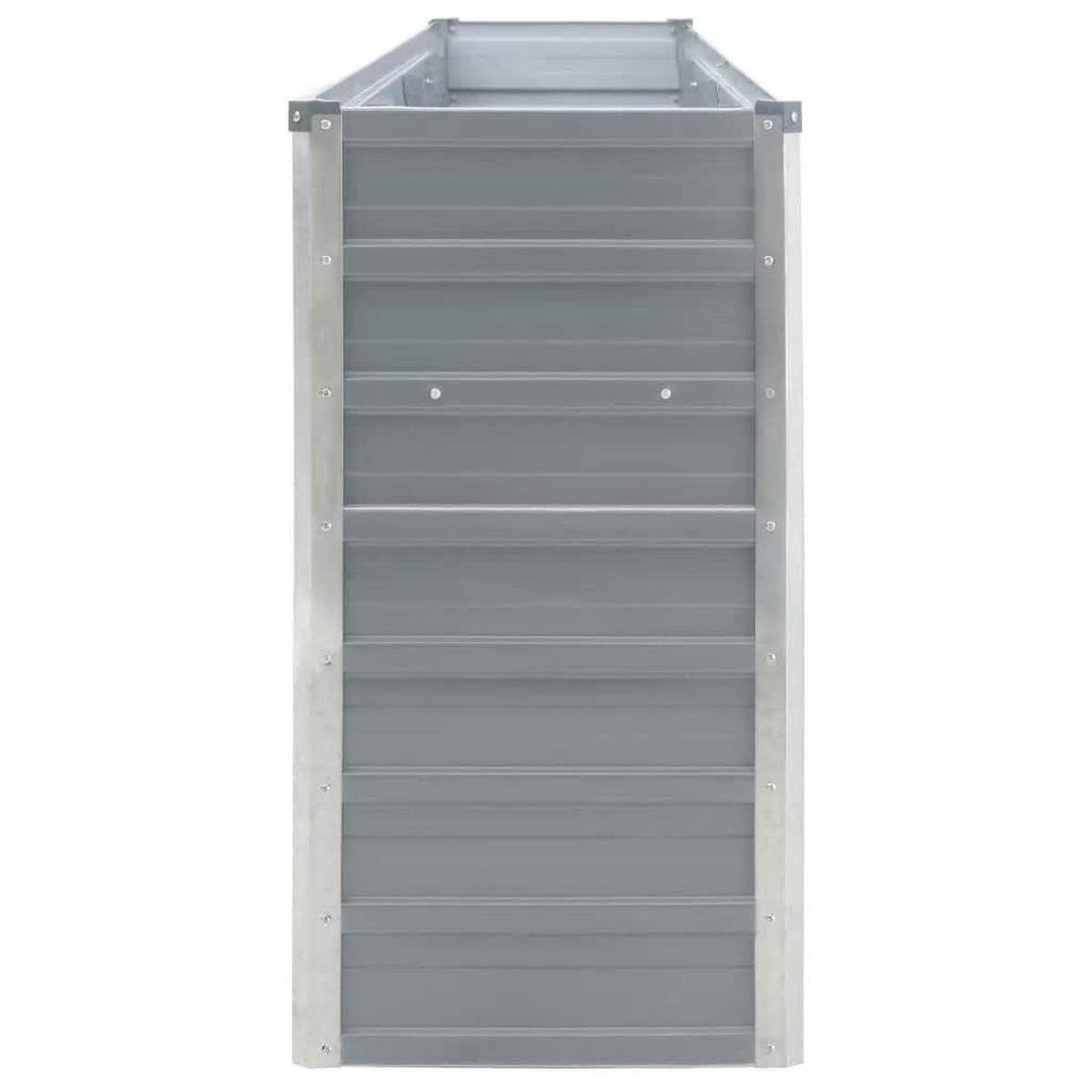 HOCHBEET 320/40/77 Cm Verzinkter Stahl Grau - Grau, Metall (40/77/320cm) - vidaXL