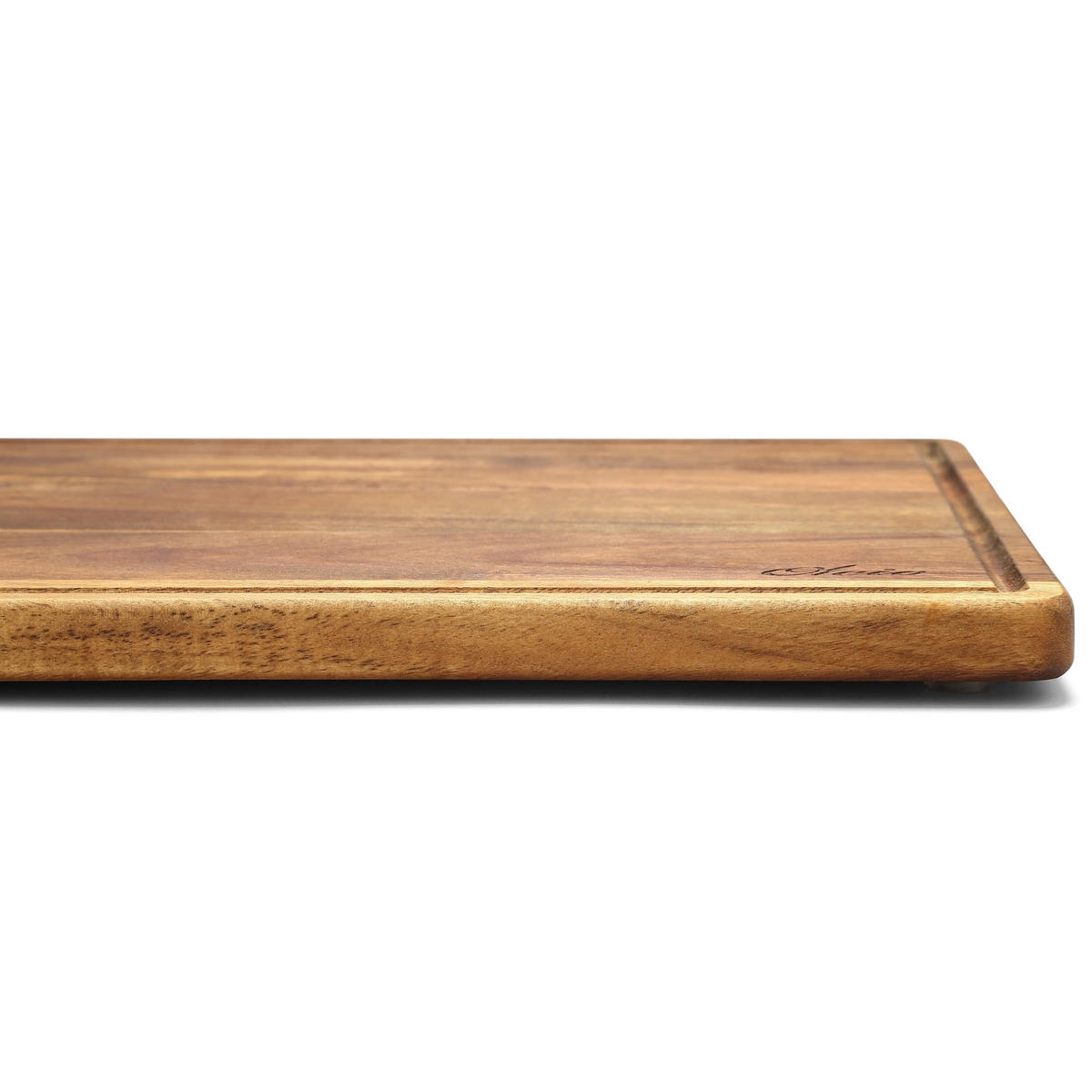 SCHNEIDEBRETT-SET 3-TEILIG - Akaziefarben, Holz (1/1cm) - Oleio