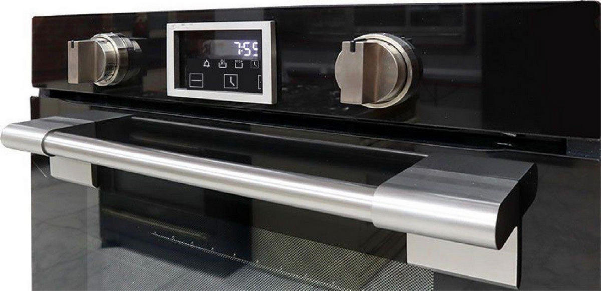 ELEKTRO-BACKOFEN 60 cm EH 6338 S + KCG 6380 Gas-kochfeld 60cm - Schwarz, Metall (59.4/59.4/55.6cm) - Kaiser Küchengeräte