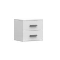 KINDER-NACHTTISCH INGE 22 55/50/44 cm Weiß/Grau - Weiß/Grau, Holzwerkstoff (55/50/44cm) - Deine Möbel 24