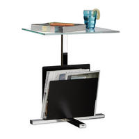BEISTELLTISCH - Multicolor, Glas/Metall (36/46/53cm) - Relaxdays