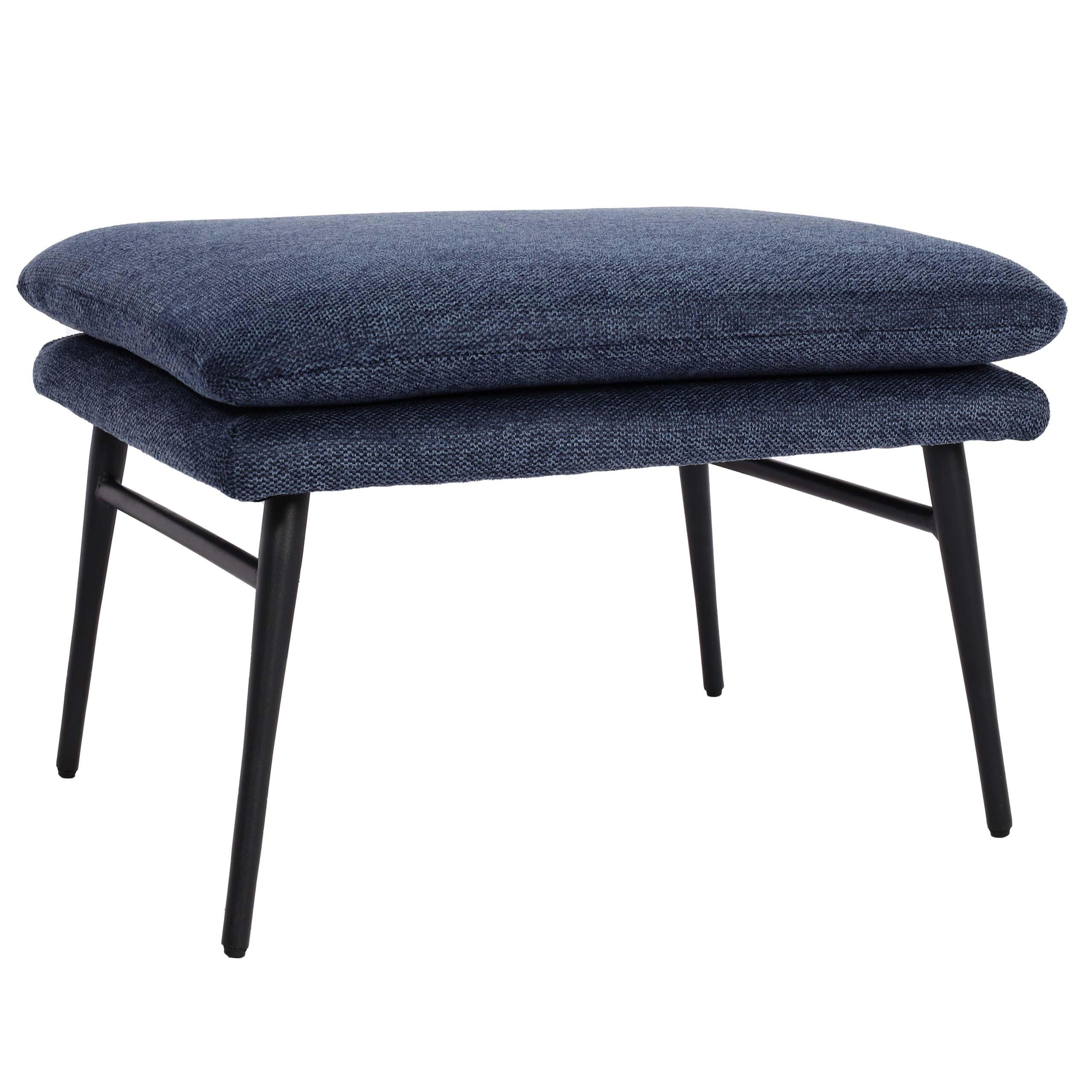HOCKER Blau - Blau, Textil (56/38/40cm) - MCW