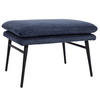 HOCKER Blau - Blau, Textil (56/38/40cm) - MCW