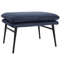 HOCKER Blau - Blau, Textil (56/38/40cm) - MCW