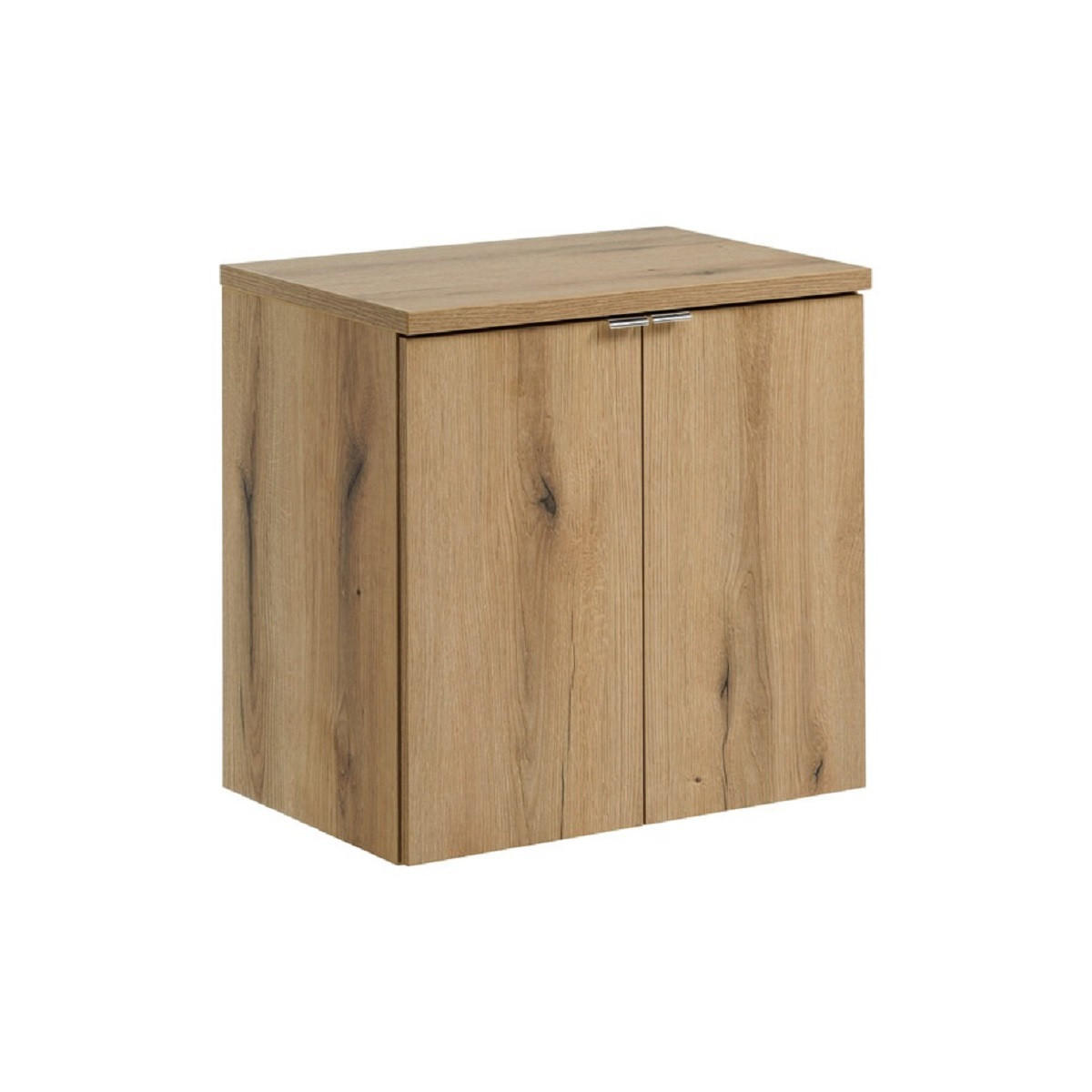 Milaros Markt Waschtischunterschrank Eiche Wotan 60x57x40 cm