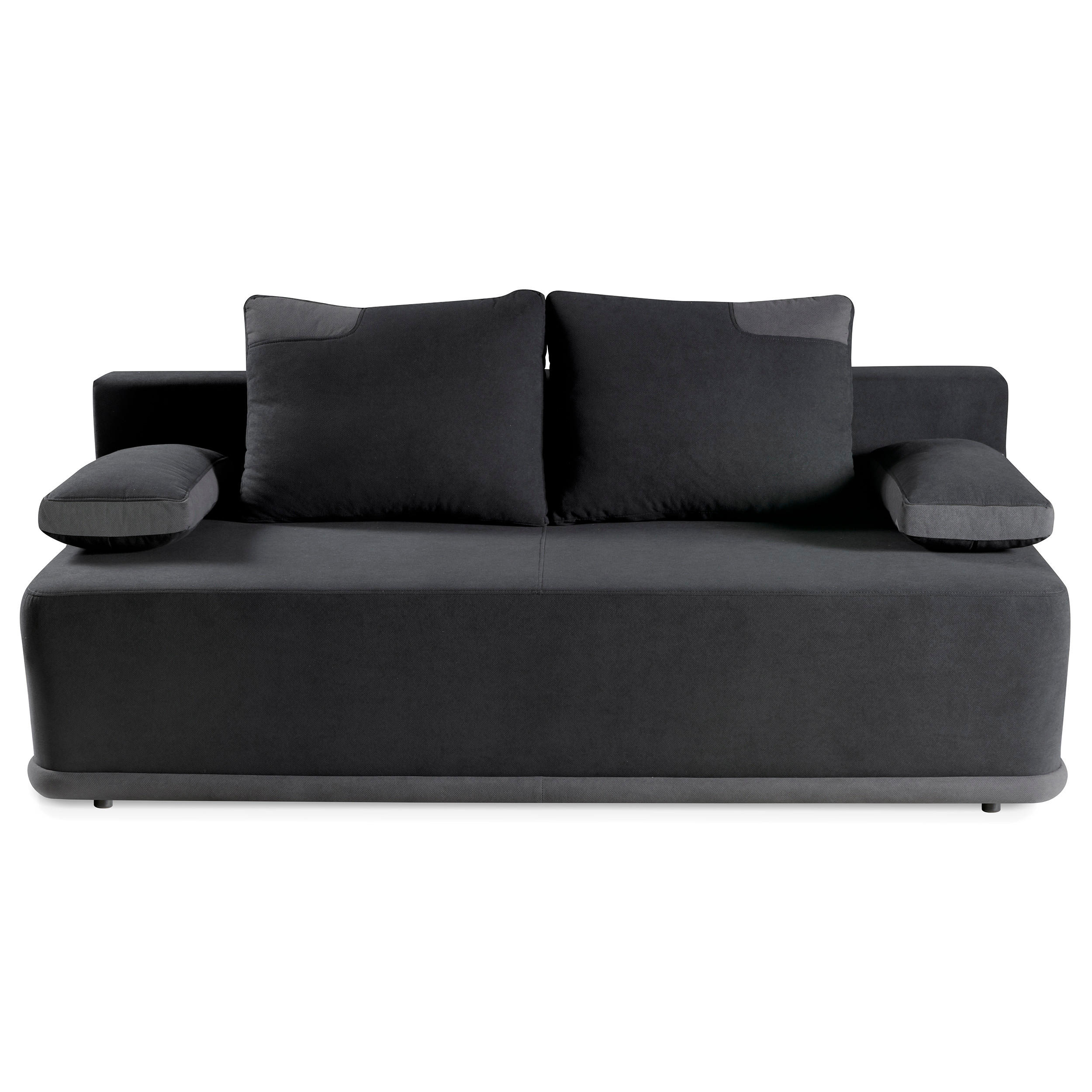 Beautysofa ROZKLÁDACÍ pohovka Bento 3místná s funkcí spaní, šedá