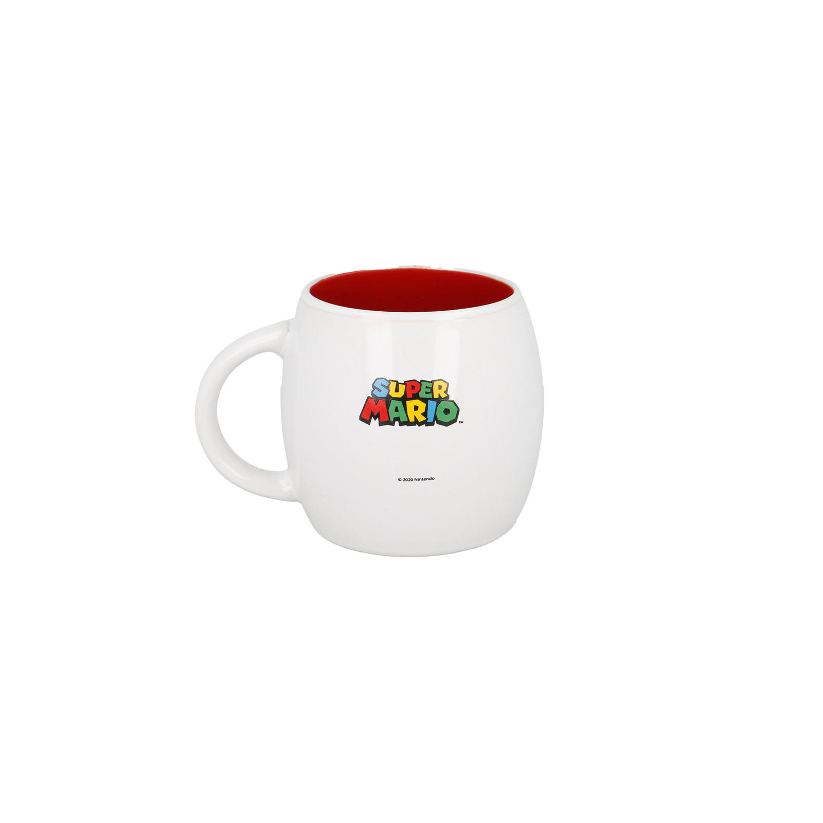 KINDERBECHER PILZ Super Mario weiß 380 ml - Weiß, Keramik (0.001L)