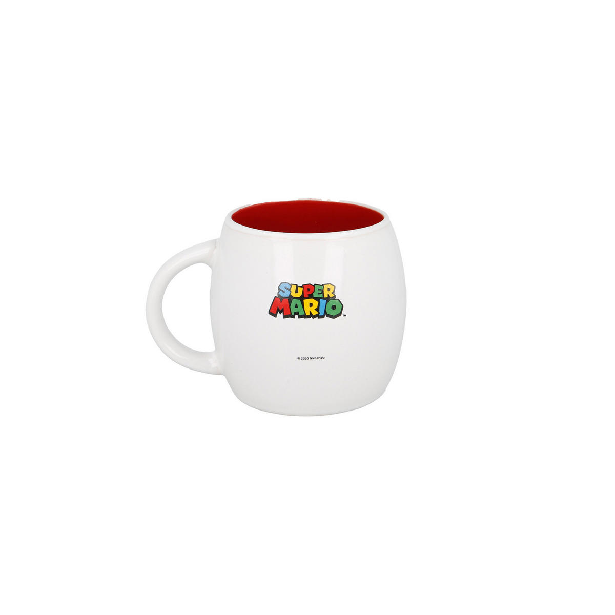 KINDERBECHER PILZ Super Mario weiß 380 ml - Weiß, Keramik (0.001L)