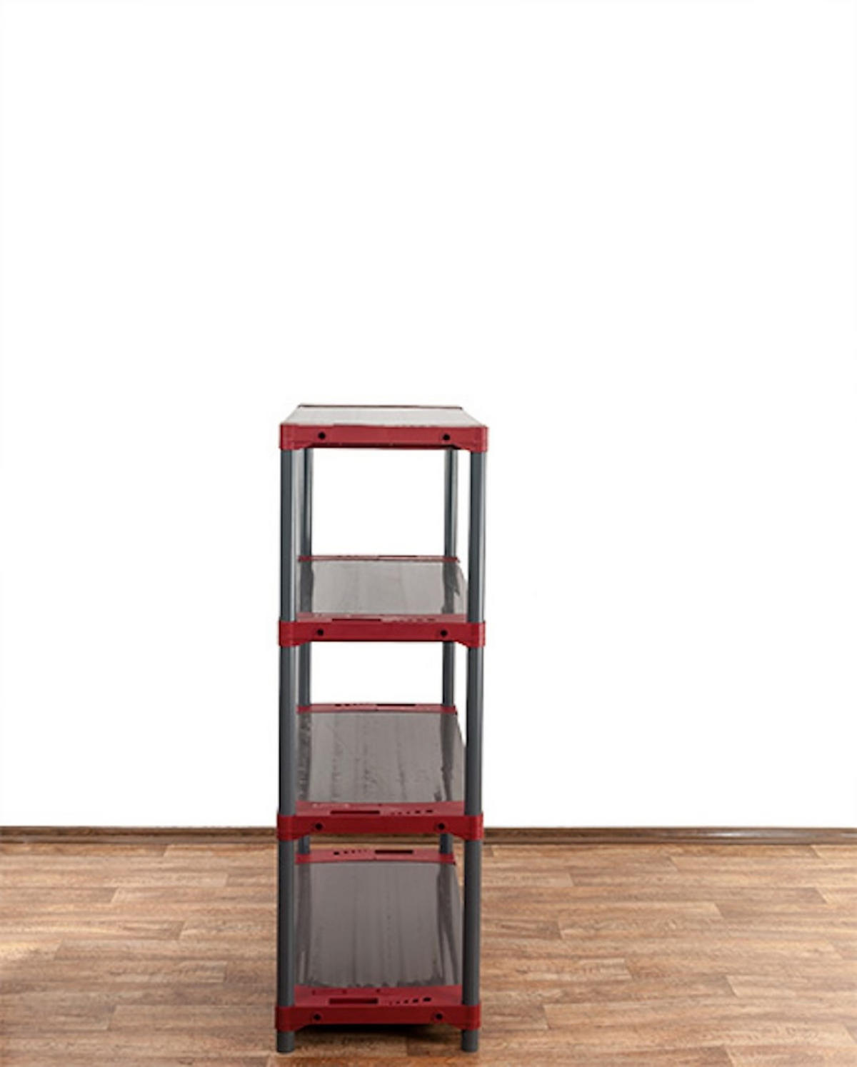 KUNSTSTOFFREGAL GREY BEAR Low 138x110x46cm Fachlast 120kg Grau-Rot - Rot, Kunststoff (110/138/46cm) - PROREGAL