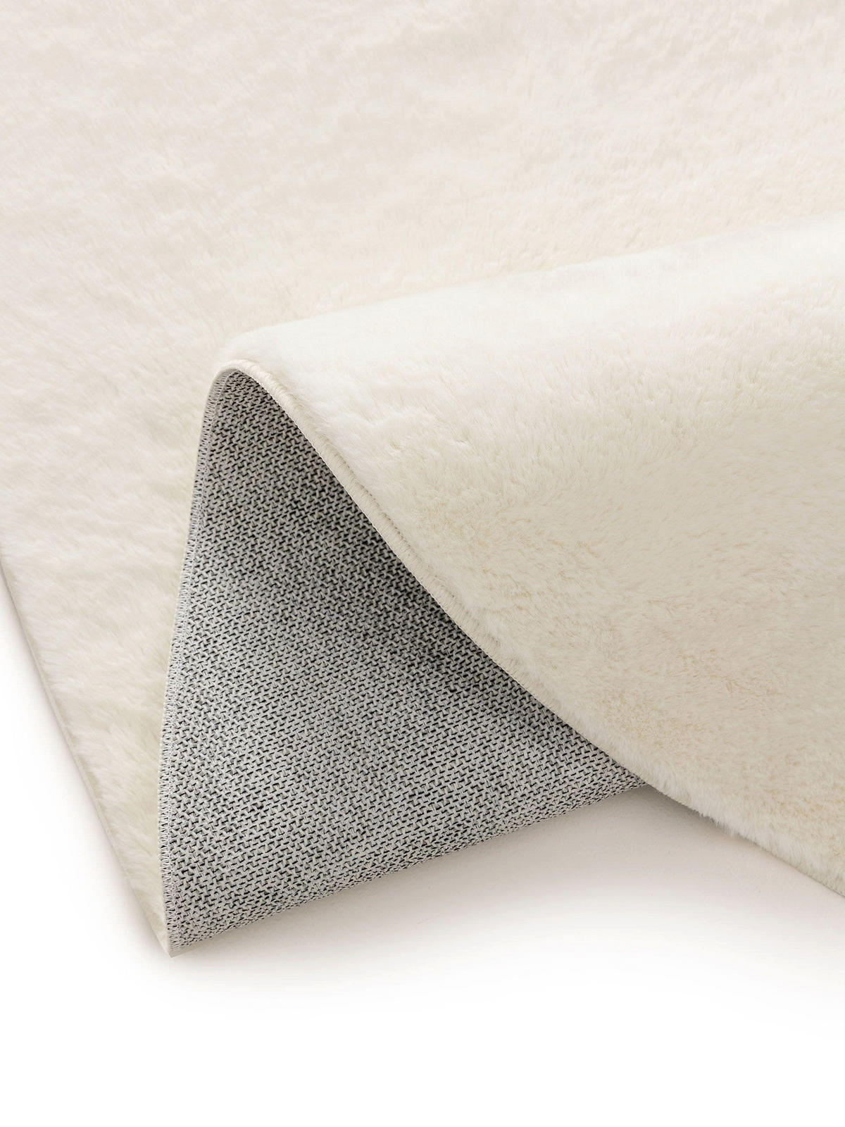 KUNSTFELLTEPPICH Furry Cream ø 200 cm rund - Creme, Kunststoff (200/200cm) - benuta