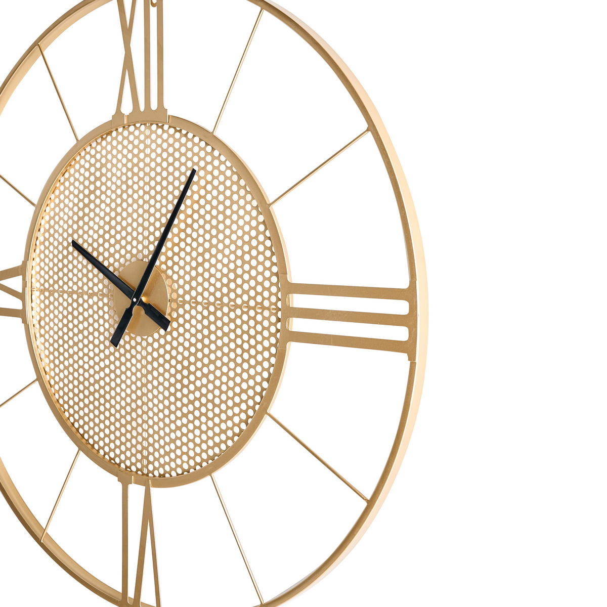 CEAS DE PERETE 80 cm metal auriu Blamere - auriu, metal (80/80/3cm) - Beliani